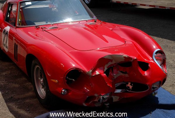 Ferrari 250 GTO crash