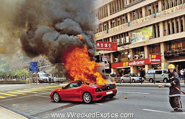 Exotic Cars on Fire