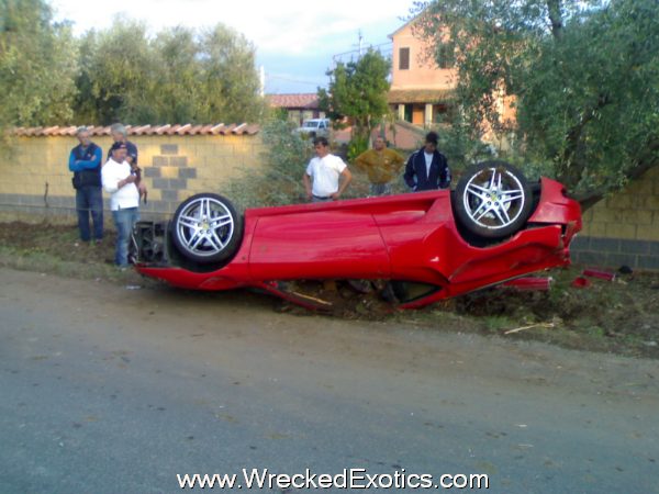 Ferrari F430 Upside down