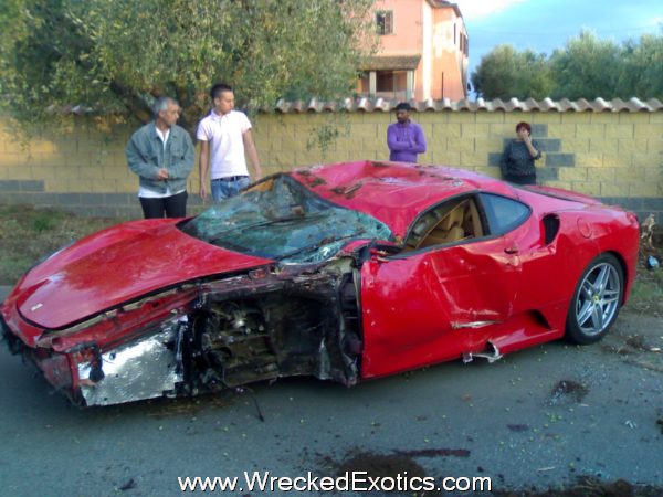Ferrari F430 Upside down