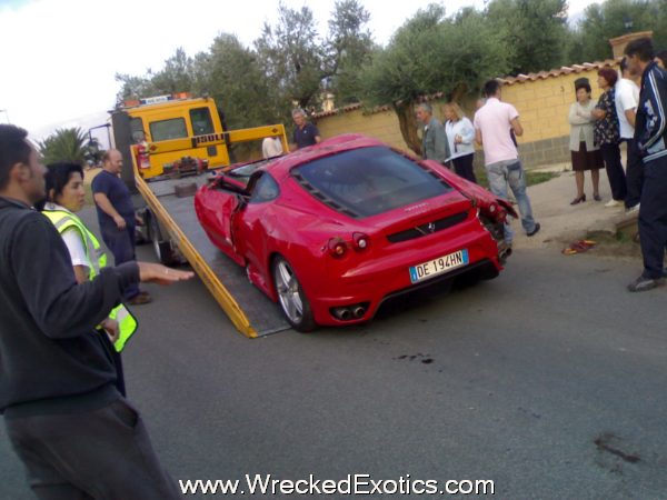 Ferrari F430 Upside down