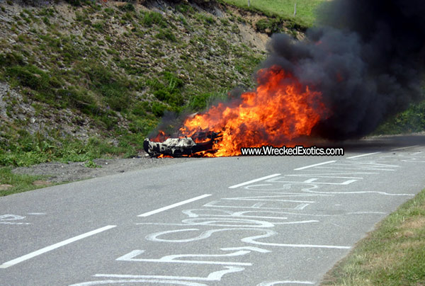 Ferrari 458 on Fire