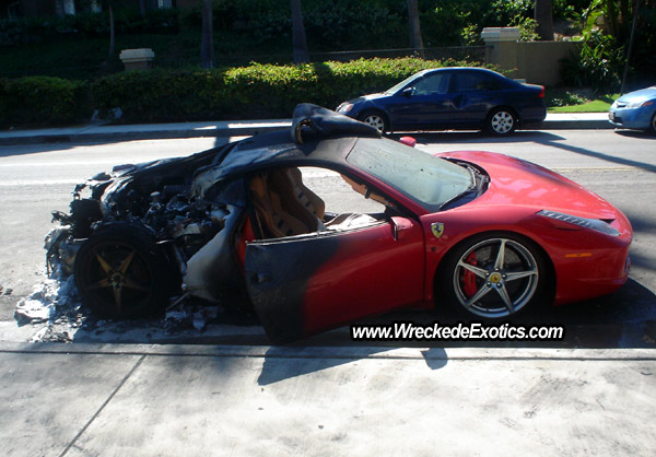 Another Day Another Ferrari 458 Italia Wreck