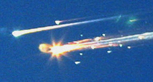 space shuttle columbia disaster. the shuttle) came out