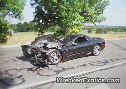 slammed into the back of a toyota crv ended up with the back of the