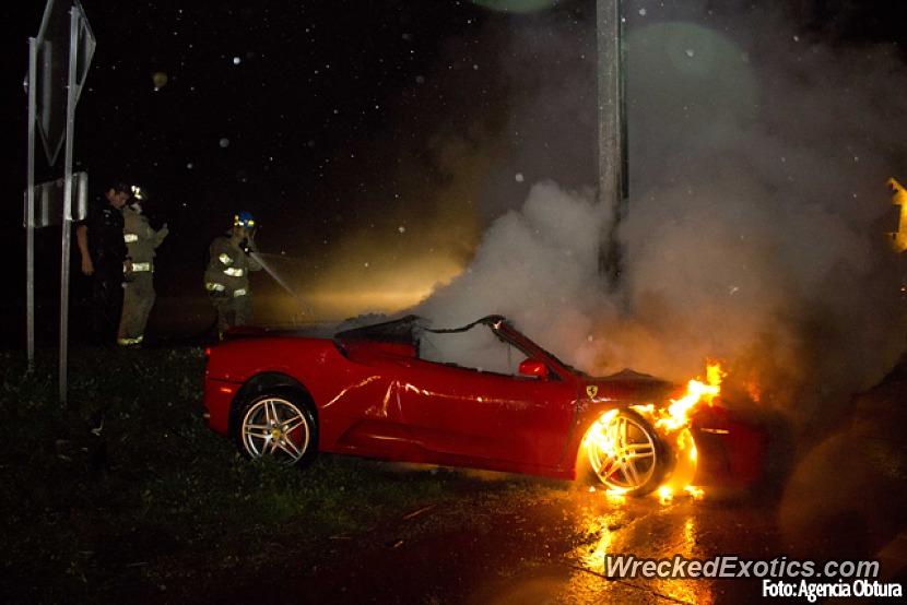 Rally Car Crashed Into Guardrail Rally Car Crashed Into Guardrail