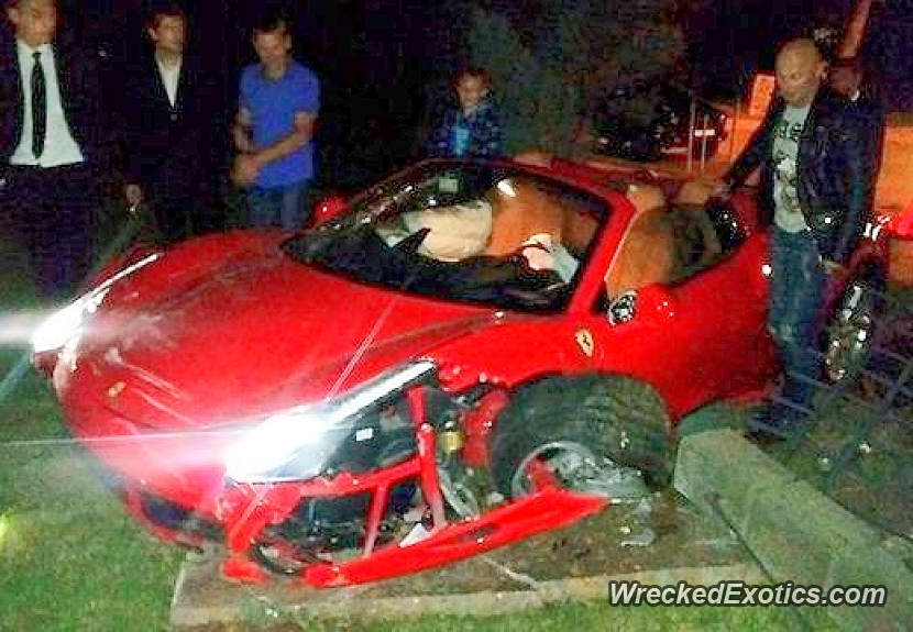 Ferrari f40 crash