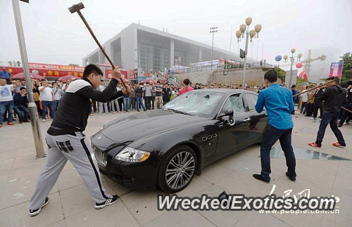 Who Owns Maserati >> Pissed Off Customer Destroying His Maserati Because The Who Owns Maserati >> Pissed Off Customer Destroying His Maserati Because The