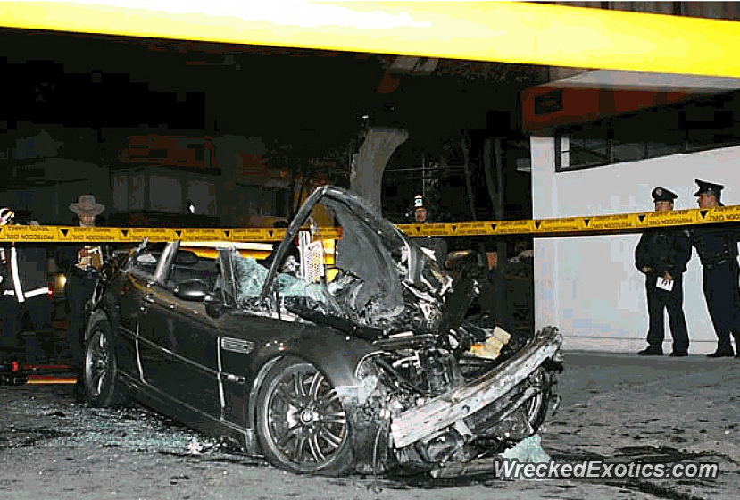 Lost Control While Racing Another Bmw And Crashed Into a Truck. The ...