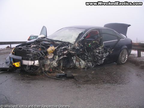 2008 Audi A8 Description Head on collision into a 2008 Mazda 3
