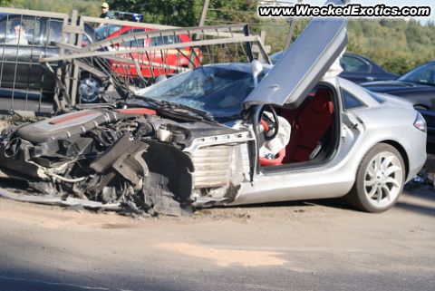 Slr mercedes race crash #7