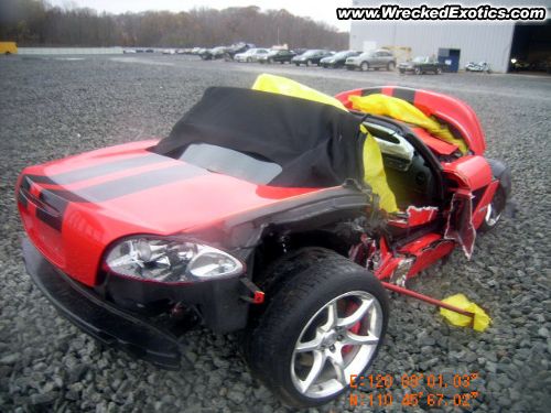 Crashed Dodge Viper