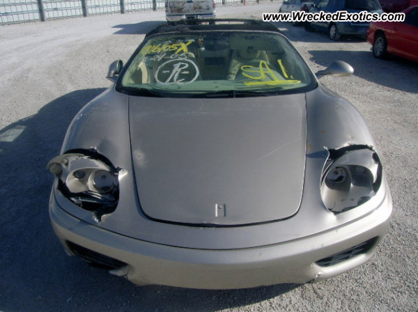 2001 Ferrari 360 Spider Description Engine fire plus looks like someone 