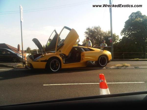 Lamborghini Murcielago Description Lost control and slammed into the 