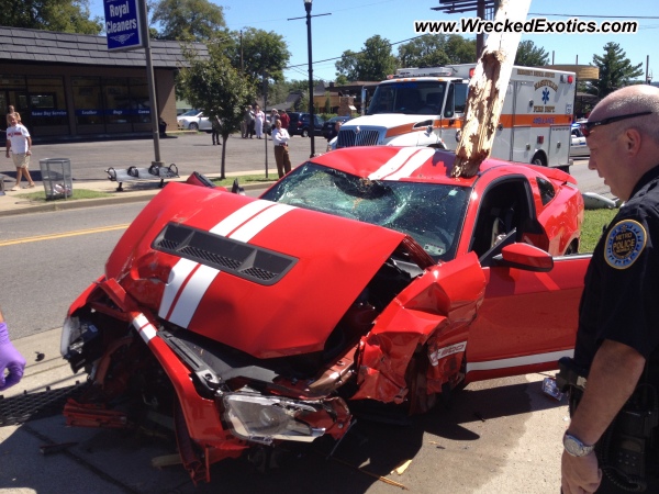 Wrecked ford mustang shelby gt500 for sale #8