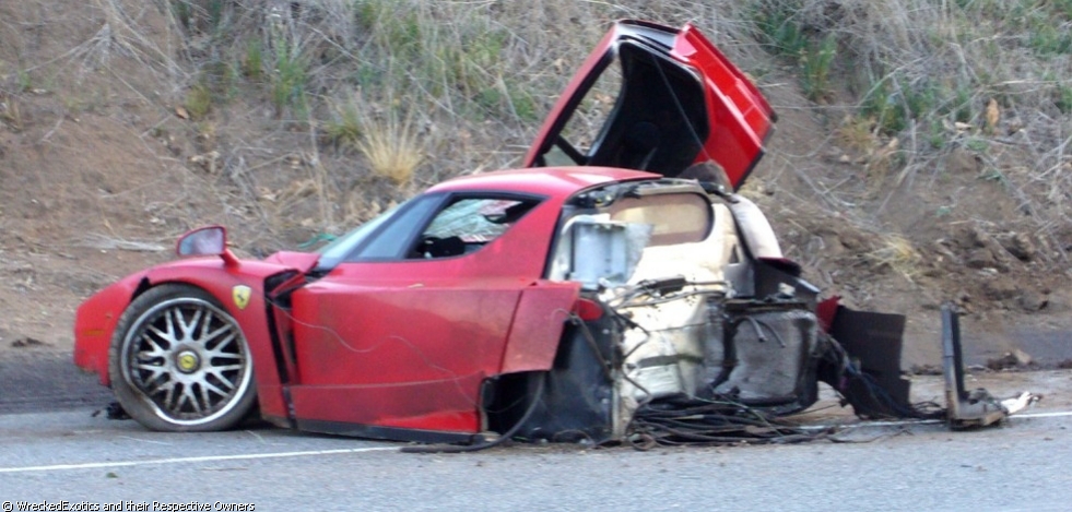 Ferrari Enzo Crash in Malibu