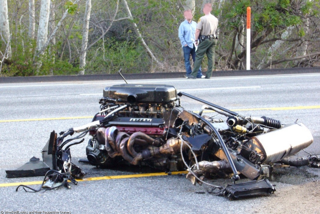 Ferrari Enzo Crash in Malibu