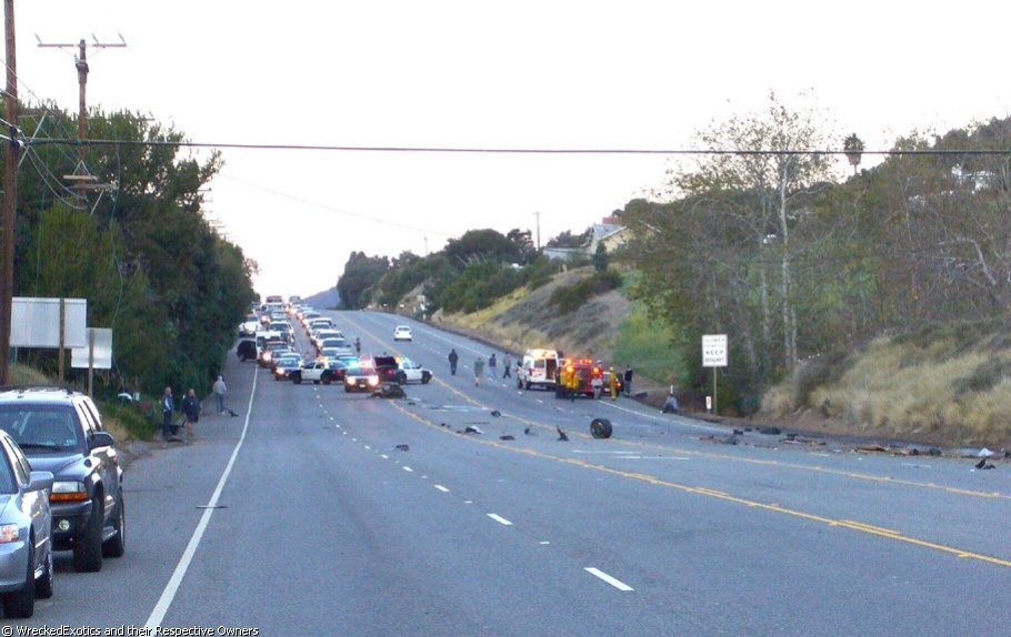 Ferrari Accident in Malibu 3