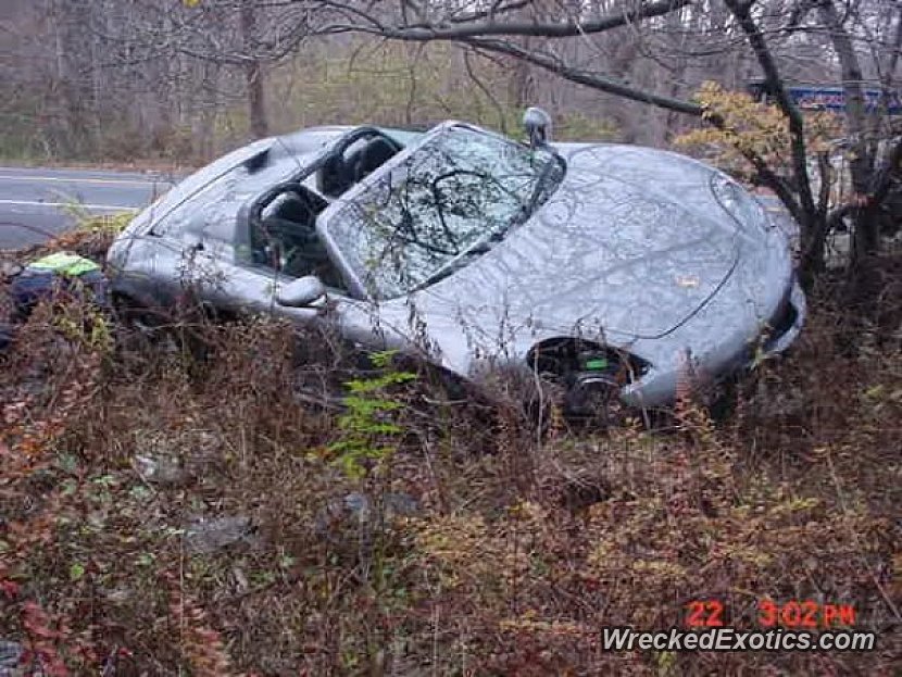 2005 Porsche Carrera GT Wrecked in Westchester, New York